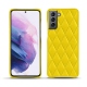 Funda de piel Samsung Galaxy S21 - Jaune fluo - Couture