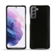 Samsung Galaxy S21 leather cover - Noir Veggie