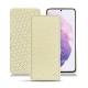 Samsung Galaxy S21 leather case - Ivoire ( Sleek P C12 - White ) 