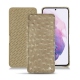 Custodia in pelle Samsung Galaxy S21 - Autruche desert