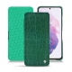 Samsung Galaxy S21 leather case - Crocodile pino