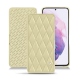 Capa em pele Samsung Galaxy S21 - Beige - Couture ( Nappa - Pantone 7502C ) 