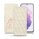 Custodia in pelle Samsung Galaxy S21 - Blanc escumo - Couture