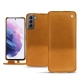 Housse cuir Samsung Galaxy S21 - Or Maïa ( Pantone 871C ) 