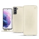 Housse cuir Samsung Galaxy S21 - Blanc ( Nappa - White ) 