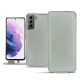Samsung Galaxy S21 leather case - Gris ( Nappa - Pantone W428C ) 