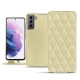 Funda de piel Samsung Galaxy S21 - Beige - Couture ( Nappa - Pantone 7502C ) 