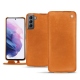 Capa em pele Samsung Galaxy S21 - Mandarine vintage ( Pantone 165C ) 