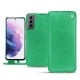 Lederschutzhülle Samsung Galaxy S21 - Menthe vintage ( Pantone 562C ) 