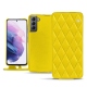 Funda de piel Samsung Galaxy S21 - Jaune fluo - Couture