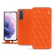 Custodia in pelle Samsung Galaxy S21 - Orange fluo - Couture