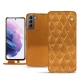 Housse cuir Samsung Galaxy S21 - Or Maïa - Couture