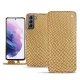 Housse cuir Samsung Galaxy S21 - Serpent sabbia