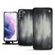 Capa em pele Samsung Galaxy S21 - Gris Patine