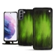 Custodia in pelle Samsung Galaxy S21 - Vert Patine