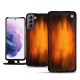 Custodia in pelle Samsung Galaxy S21 - Fauve Patine