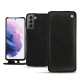 Samsung Galaxy S21 leather case - Negre poudro