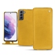 Housse cuir Samsung Galaxy S21 - Jaune soulèu
