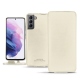 Housse cuir Samsung Galaxy S21 - Blanc PU