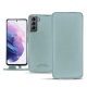 Housse cuir Samsung Galaxy S21 - Bleu ciel PU