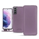Samsung Galaxy S21 leather case - Lilas PU