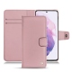 Samsung Galaxy S21 leather case - Rose ( Nappa - Pantone 2365C ) 