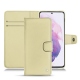 Samsung Galaxy S21 leather case - Beige ( Nappa - Pantone 7502C ) 