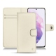 Samsung Galaxy S21 leather case - Blanc (  Nappa - White ) 