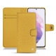 Housse cuir Samsung Galaxy S21 - Mimosa ( Pantone 141C ) 