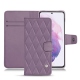 Samsung Galaxy S21 leather case - Lilas - Couture ( Nappa - Pantone 2645U ) 