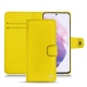 Capa em pele Samsung Galaxy S21 - Jaune fluo