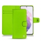 Housse cuir Samsung Galaxy S21 - Vert fluo