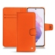 Funda de piel Samsung Galaxy S21 - Orange fluo