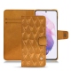 Samsung Galaxy S21 leather case - Or Maïa - Couture