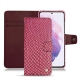 Housse cuir Samsung Galaxy S21 - Serpent ciclamino