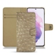 Funda de piel Samsung Galaxy S21 - Autruche desert