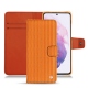 Housse cuir Samsung Galaxy S21 - Abaca arancio