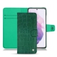 Samsung Galaxy S21 leather case - Crocodile pino