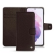 Samsung Galaxy S21 leather case - Marron envoûtant