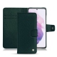 Capa em pele Samsung Galaxy S21 - Vert séduisant