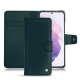 Samsung Galaxy S21 leather case - Bleu Veggie