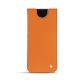 Pochette cuir Samsung Galaxy S21 - Orange ( Nappa - Pantone 1495U ) 