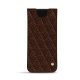 Funda de piel Samsung Galaxy S21 - Châtaigne - Couture ( Pantone 476C ) 