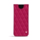 Custodia in pelle Samsung Galaxy S21 - Rose fluo - Couture