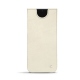 Custodia in pelle Samsung Galaxy S21 - Blanc escumo