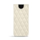 Funda de piel Samsung Galaxy S21 - Blanc escumo - Couture