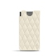 Funda de piel Samsung Galaxy S21 Ultra - Blanc - Couture ( Bologna - White ) 