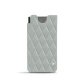 Custodia in pelle Samsung Galaxy S21 Ultra - Gris - Couture ( Nappa - Pantone W428C ) 