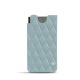 Samsung Galaxy S21 Ultra leather pouch - Bleu ciel - Couture ( Nappa - Pantone 277C ) 