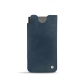 Pochette cuir Samsung Galaxy S21 Ultra - Jean vintage ( Roughtcut - Pantone 285U  ) 